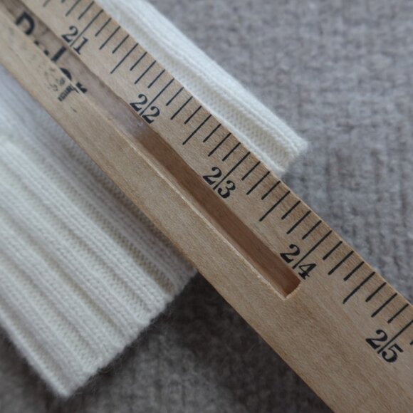 J.Crew Womens Sweater Small Ivory Solid Turtleneck Cable Knit Merino Wool Blend - Picture 8 of 9